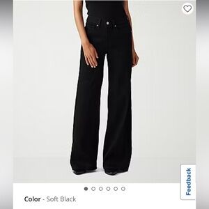 Levi’s Black Wide-Leg Jeans, size 30